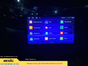 Mazda 2 2025 lên màn hình Zestech Z18 360 Thanh Bình Auto