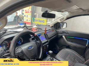 Ford Ranger gắn màn hình Zestech S100J + Led nội thất V4 7 Ford Ranger gắn màn hình Zestech S100J + Led nội thất V4 Thanh Bình Auto