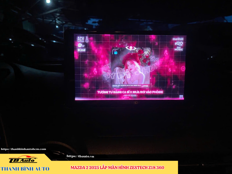 Mazda 2 2025 lên màn hình Zestech Z18 360 Thanh Bình Auto