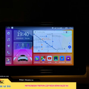 Mitsubishi Triton lên màn hình Oled X4 Thanh Bình Auto
