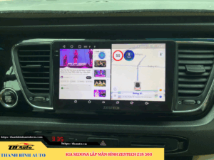 Kia Sedona lên màn hình Zestech Z18 360 Thanh Bình Auto