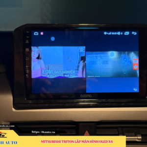 Mitsubishi Triton lên màn hình Oled X4 Thanh Bình Auto