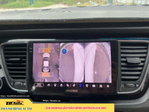 Kia Sedona lên màn hình Zestech Z18 360 Thanh Bình Auto