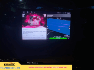 Mazda 2 2025 lên màn hình Zestech Z18 360 Thanh Bình Auto
