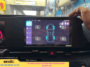 Hyundai Accent gắn màn hình Zestech E360 + Cảm biến áp suất lốp 6 Hyundai Accent gắn màn hình Zestech E360 + Cảm biến áp suất lốp Thanh Bình Auto