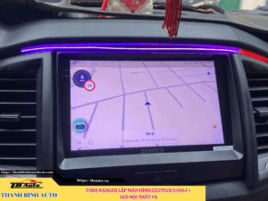 Ford Ranger gắn màn hình Zestech S100J + Led nội thất V4 2 Ford Ranger gắn màn hình Zestech S100J + Led nội thất V4 Thanh Bình Auto