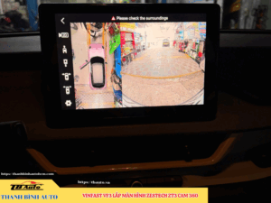 VinFast VF3 lên màn hình Zestech ZT3 Cam 360 Thanh Bình Auto