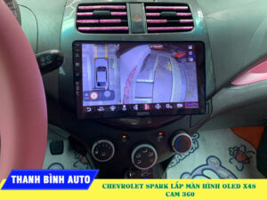 Màn hình Oled X4S lắp cho xe Chevrolet Spark Thanh Bình Auto