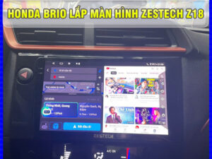 Honda Brio lắp màn hình Zestech Z18 Thanh Bình Auto