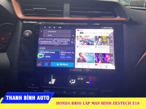 Honda Brio lên màn hình Zestech Z18 2 Honda Brio lắp màn hình Zestech Z18 Thanh Bình Auto