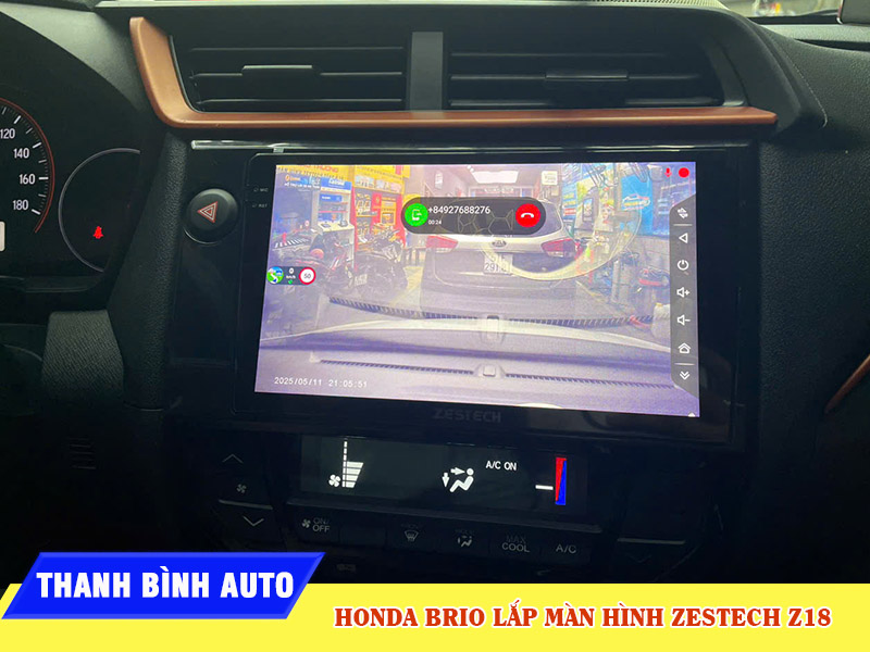Honda Brio lên màn hình Zestech Z18 7 Honda Brio lắp màn hình Zestech Z18 Thanh Bình Auto