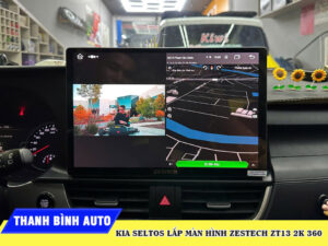 Kia Seltos lắp màn hình Zestech ZT13 2K 360 Thanh Bình Auto