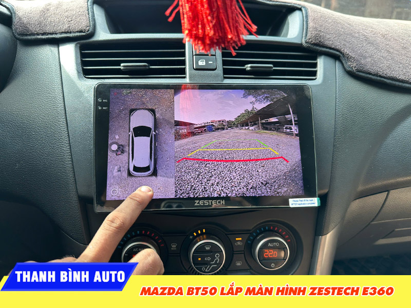 Mazda BT50 lắp màn hình Zestech E360 9 Mazda BT50 lắp màn hình Zestech E360 Thanh Bình Auto