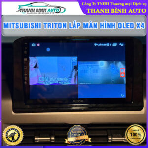 Mitsubishi Triton lên màn hình Oled X4 Thanh Bình Auto