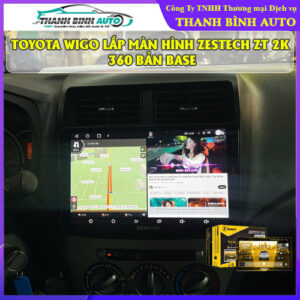 Toyota Wigo gắn màn hình Zestech ZT 2K 360 bản Base