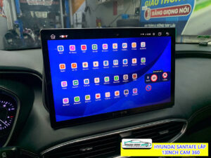 Hyundai Santafe với màn hình Zestech ZT13 2K 360 Thanh Bình Auto