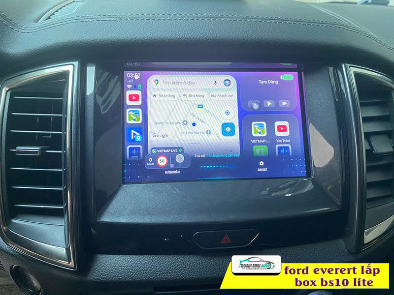 Ford Everest lắp Android Box Vietmap BS10 Lite Thanh Bình Auto