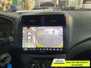 Toyota Wigo lắp màn hình Zestech ZT 2K 360 bản Base Thanh Bình Auto