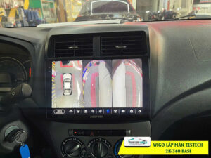 Toyota Wigo lắp màn hình Zestech ZT 2K 360 bản Base Thanh Bình Auto