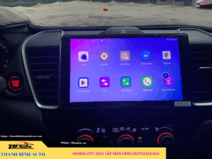 Honda City 2021 lắp màn hình Zestech E360 2 Honda City 2021 lắp màn hình Zestech E360 Thanh Bình Auto