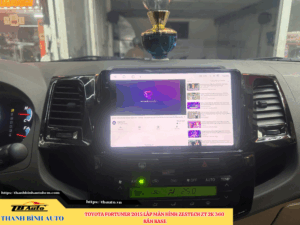 Toyota Fortuner 2015 lên màn hình Zestech ZT 2K 360 bản Base Thanh Bình Auto