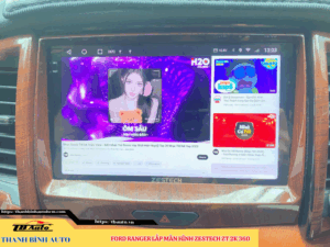 Ford Ranger lắp màn hình Zestech ZT 2K 360 Thanh Bình Auto