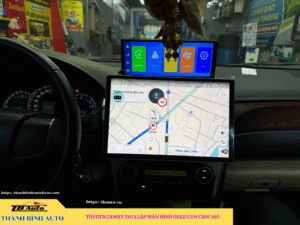Toyota Camry 2012 - 2018 gắn màn hình Oled 13inch Cam 360 Thanh Bình Auto