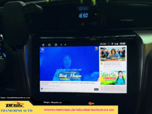 Toyota Fortuner lên màn hình Zestech Z18 360 Thanh Bình Auto