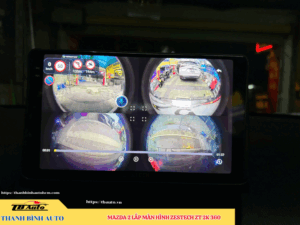 Mazda 2 lên màn hình Zestech ZT 2K 360 Thanh Bình Auto
