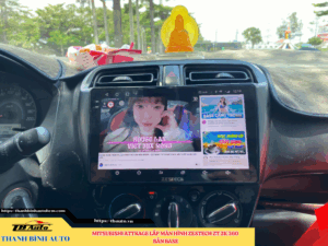 Mitsubishi Attrage gắn màn hình Zestech ZT 2K 360 Bản Base Thanh Bình Auto