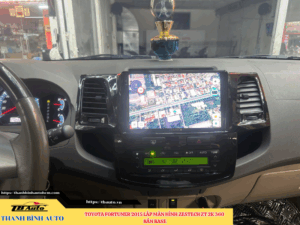 Toyota Fortuner 2015 lên màn hình Zestech ZT 2K 360 bản Base Thanh Bình Auto