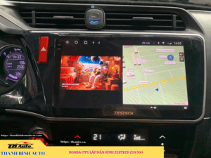 Honda City gắn màn hình Zestech Z18 360 4 Honda City gắn màn hình Zestech Z18 360 Thanh Bình Auto