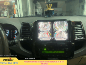 Toyota Fortuner 2015 lên màn hình Zestech ZT 2K 360 bản Base Thanh Bình Auto