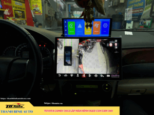 Toyota Camry 2012 - 2018 gắn màn hình Oled 13inch Cam 360 Thanh Bình Auto