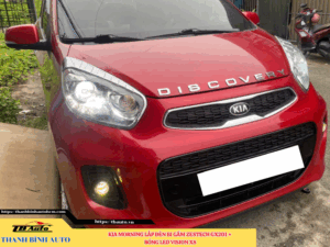 Kia Morning gắn màn hình Zestech Z18 360 + Bi gầm Zestech GX201 + Bóng LED Vision X8