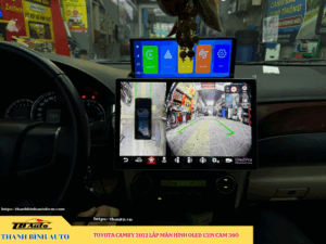 Toyota Camry 2012 - 2018 gắn màn hình Oled 13inch Cam 360 Thanh Bình Auto