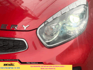 Kia Morning gắn màn hình Zestech Z18 360 + Bi gầm Zestech GX201 + Bóng LED Vision X8
