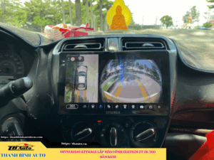 Mitsubishi Attrage gắn màn hình Zestech ZT 2K 360 Bản Base Thanh Bình Auto