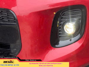 Kia Morning gắn màn hình Zestech Z18 360 + Bi gầm Zestech GX201 + Bóng LED Vision X8