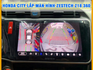 Honda City gắn màn hình Zestech Z18 360 Thanh Bình Auto