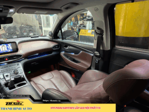 Hyundai Santafe lắp Led nội thất V4 Thanh Bình Auto