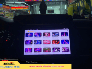 Honda BRV lên màn hình Zestech E360 2 Honda BRV lắp màn hình Zestech E360 Thanh Bình Auto