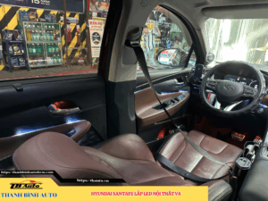 Hyundai Santafe lắp Led nội thất V4 Thanh Bình Auto