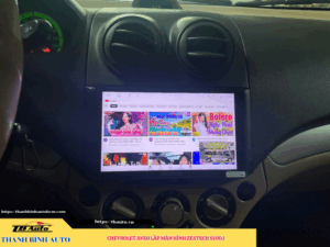 Chevrolet Aveo gắn màn hình Zestech S100J 4 Chevrolet Aveo gắn màn hình Zestech S100J Thanh Bình Auto
