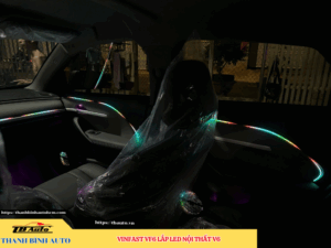 VinFast VF6 lắp Led nội thất V4 Thanh Bình Auto