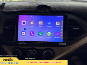 Kia Morning lên màn hình Zestech E360 2 Kia Morning lên màn hình Zestech E360 Thanh Bình Auto
