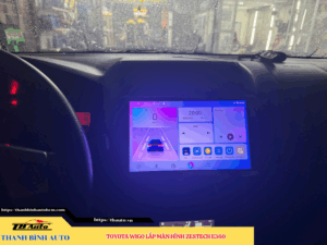 Toyota Wigo gắn màn hình Zestech E360 1 Toyota Wigo gắn màn hình Zestech E360 TB Auto