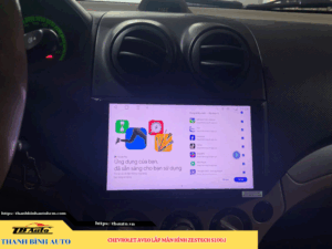 Chevrolet Aveo gắn màn hình Zestech S100J 1 Chevrolet Aveo gắn màn hình Zestech S100J Thanh Bình Auto