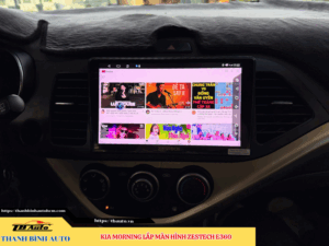 Kia Morning lên màn hình Zestech E360 3 Kia Morning lên màn hình Zestech E360 Thanh Bình Auto