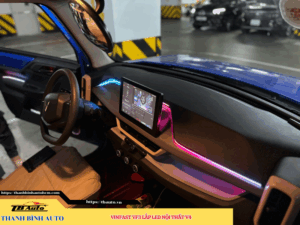 VinFast VF3 gắn Led nội thất V4 3 VinFast VF3 gắn Led nội thất V4 Thanh Bình Auto